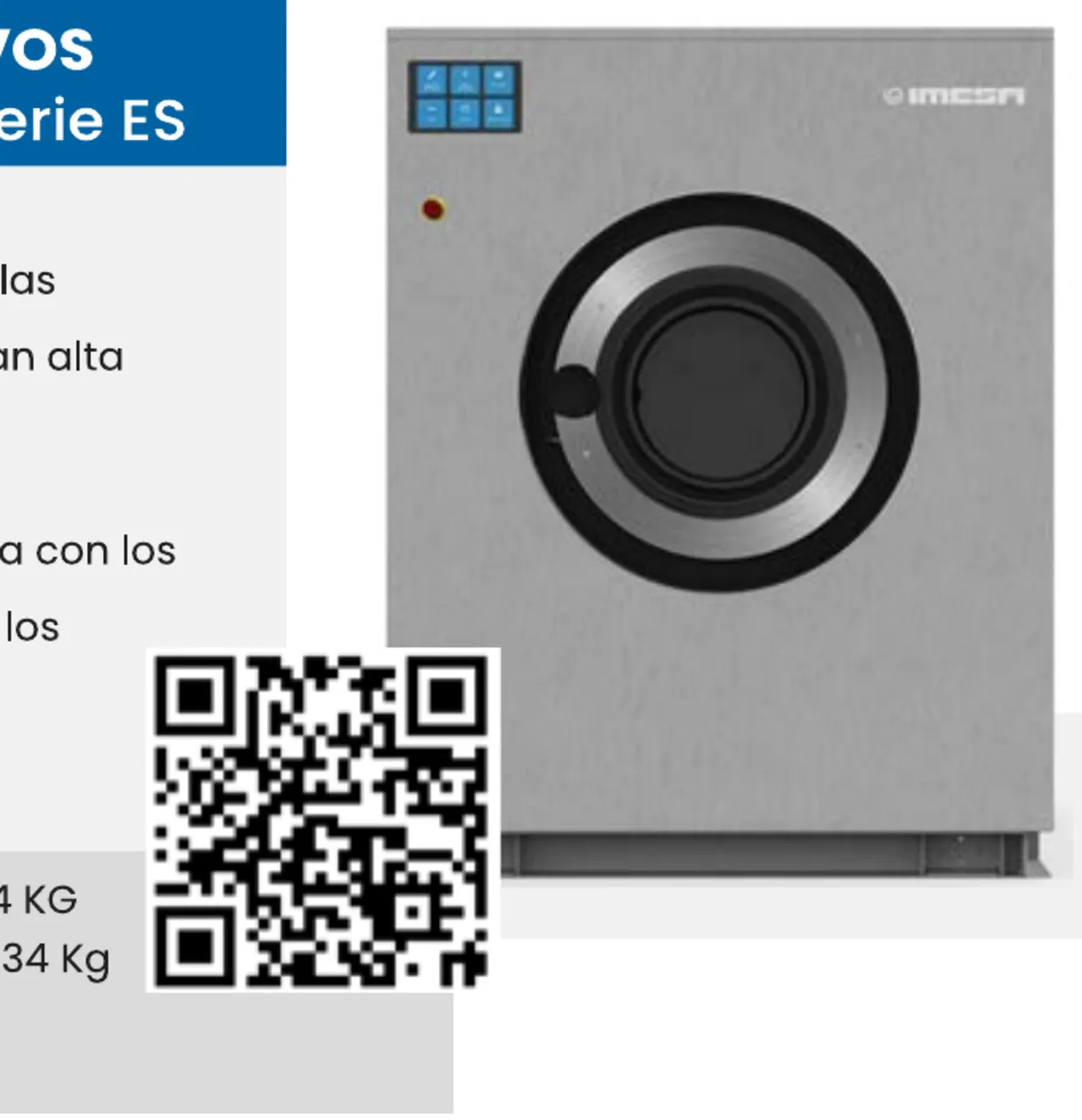 Secadora Industrial de Ropa IMESA Serie ES